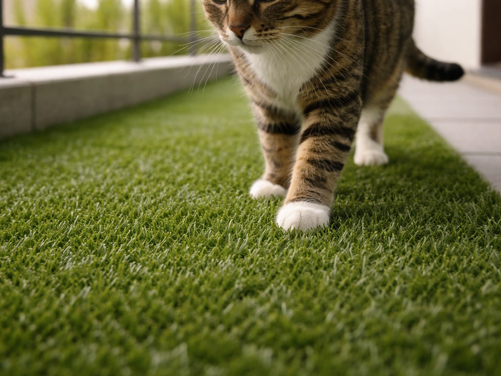 Gazon synthétique et chat : risques et conseils pratiques