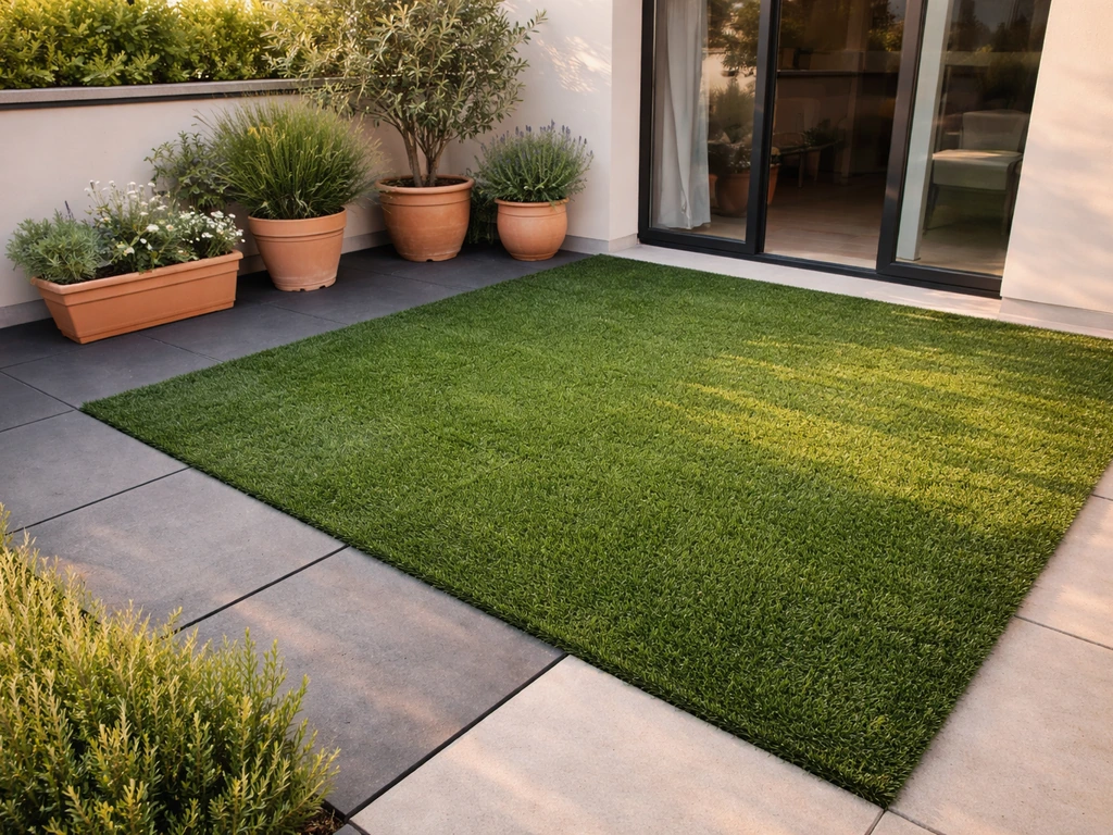 Déco terrasse avec gazon artificiel : guide photo, pose et choix