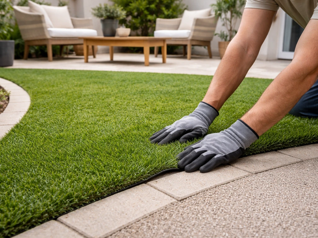 Idées de jardin avec gazon synthétique : pose, entretien, choix