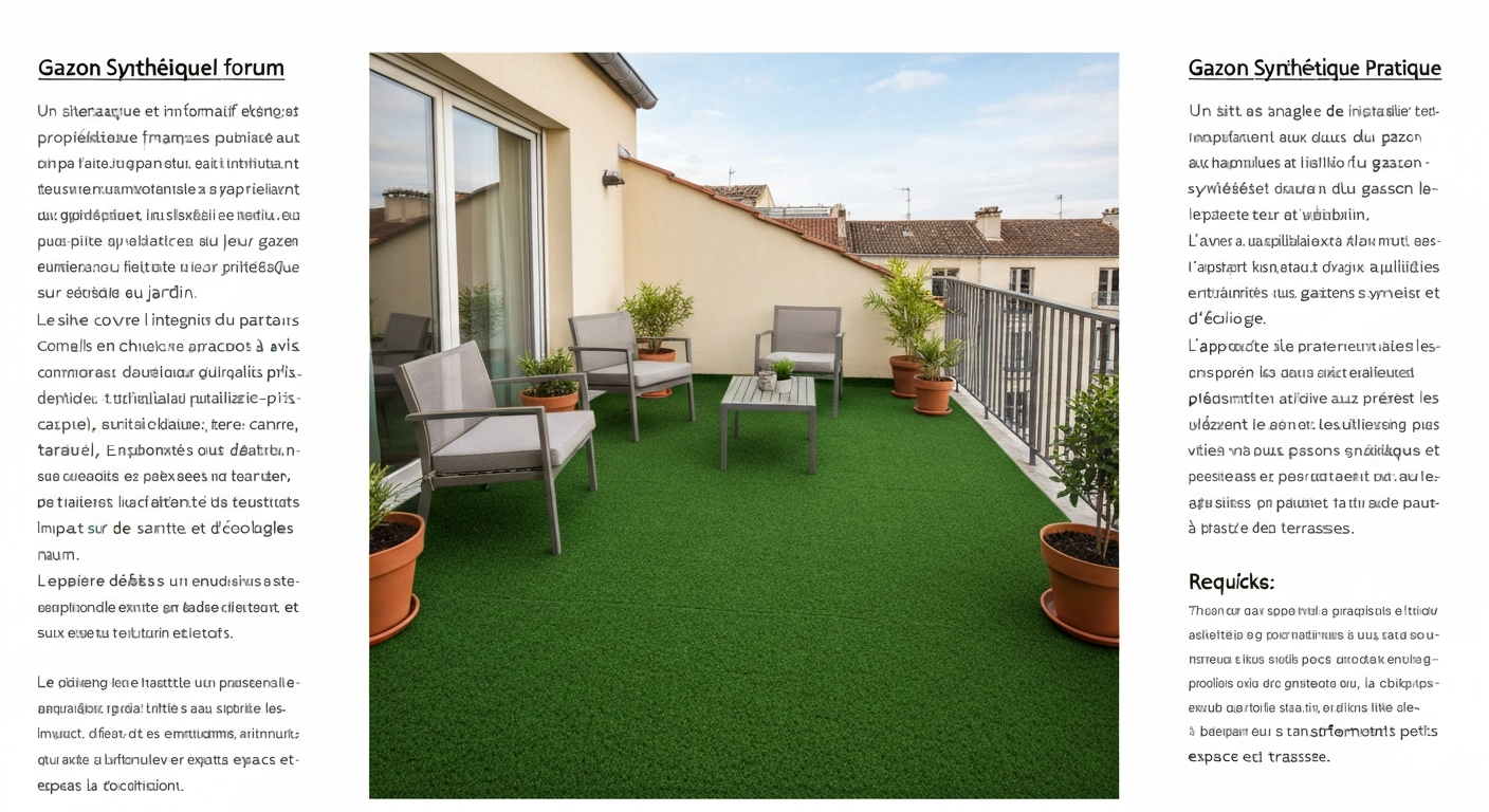 Gazon artificial forum : guide d'achat et pose pour particuliers