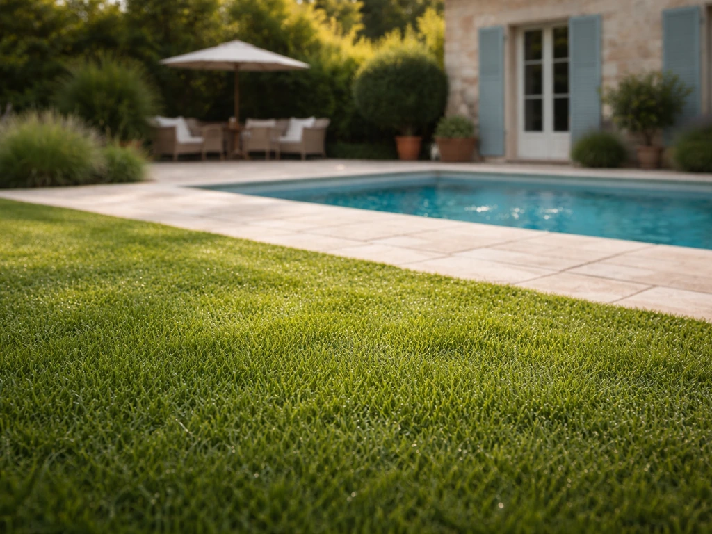 Gazon synthétique : inconvénients, piscine et solutions concrètes