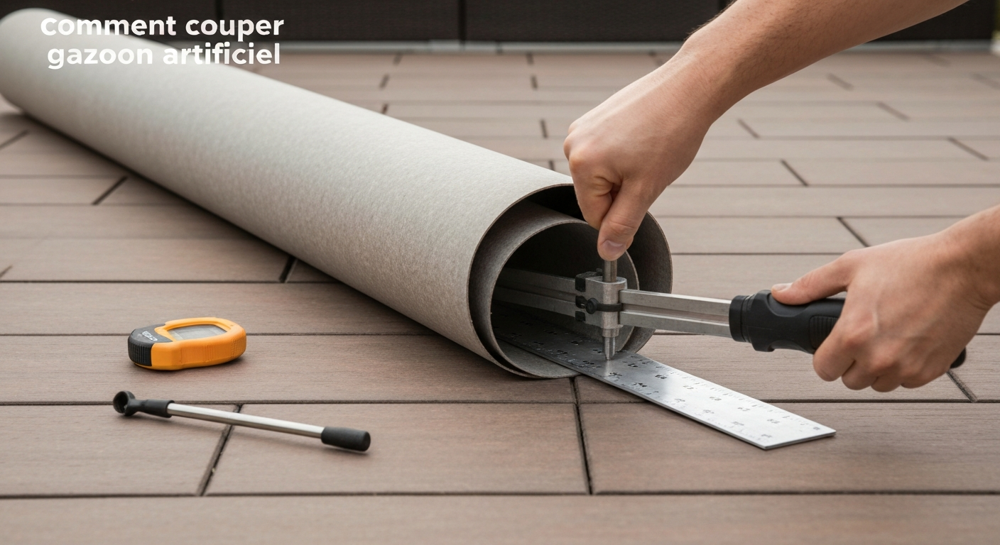 Comment couper gazon artificiel : guide pratique étape par étape